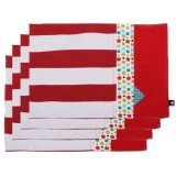 Place mats Set of 4 : Gypsy stripes and dots