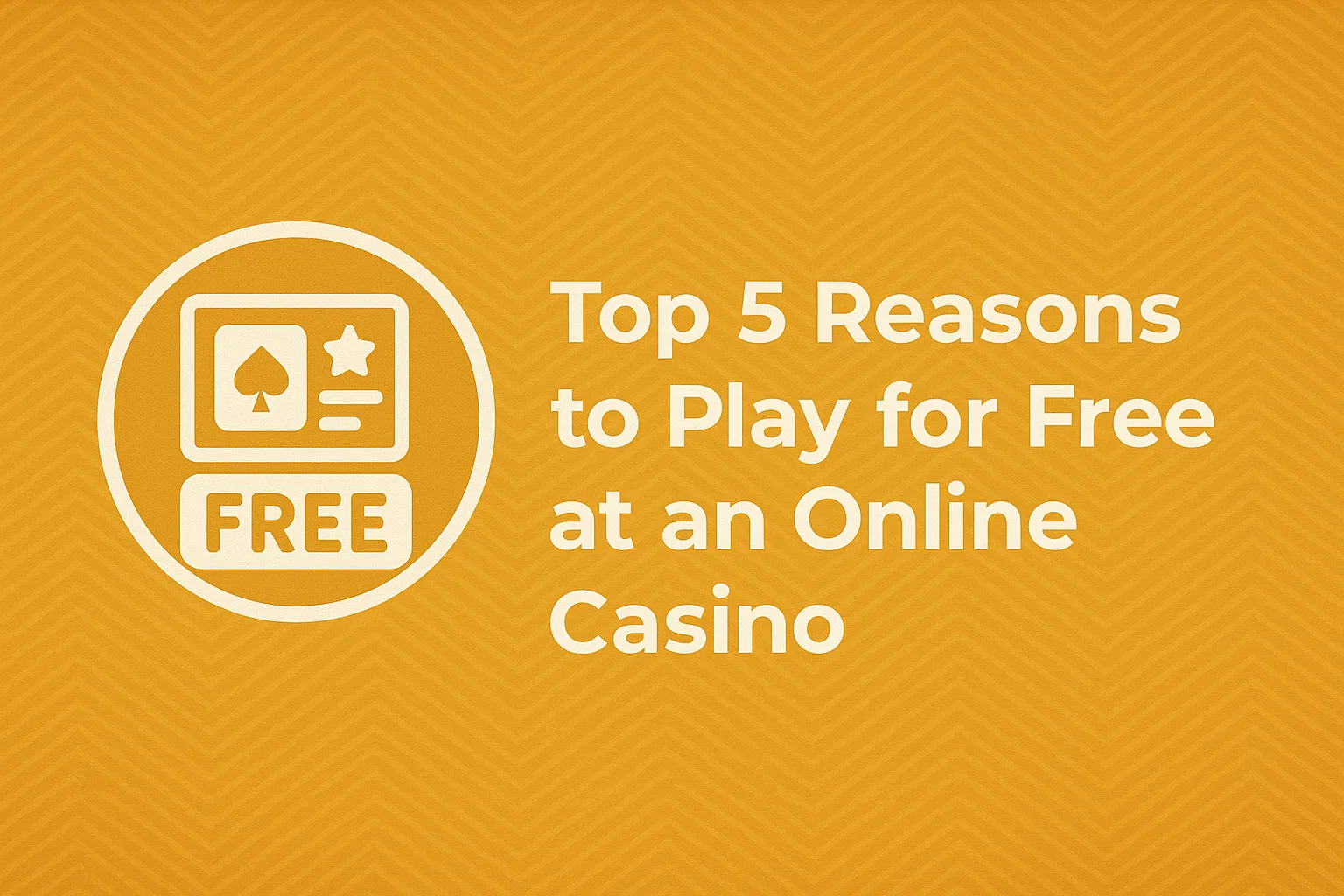 Top 5 Reasons to Play for Free at an Online Casino
